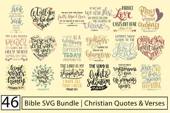 Bible SVG Bundle Christian Quotes