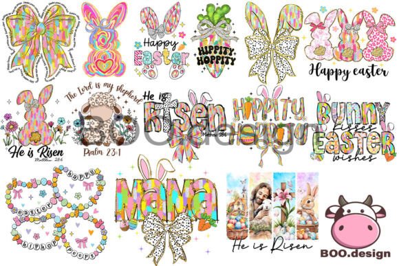 Easter Day PNG Bundle: Christian Easter T-Shirt Designs