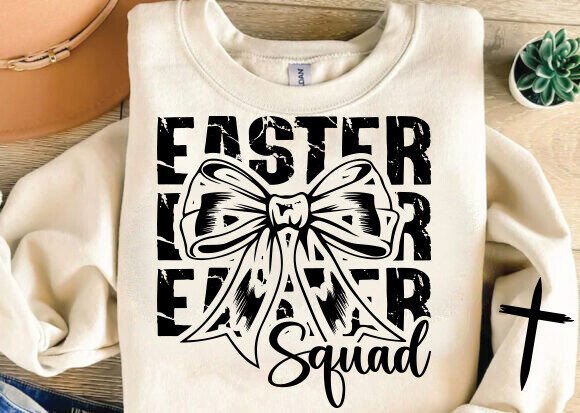 Easter Squad SVG PNG, Christian Easter T-Shirt Designs