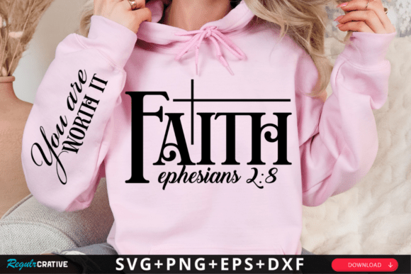 Faith Sleeve SVG: Christian T-Shirt Designs