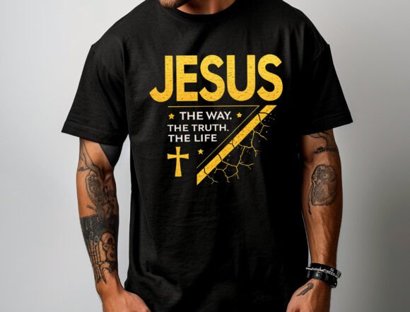 Jesus PNG: Christian Sublimation & Faith T-Shirt Designs