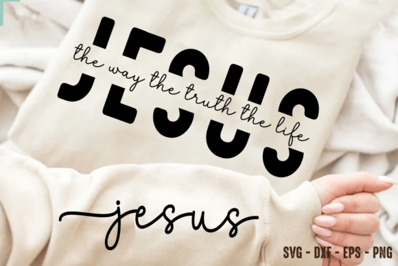 Jesus SVG PNG: Christian Religious SVG for T-Shirt Designs