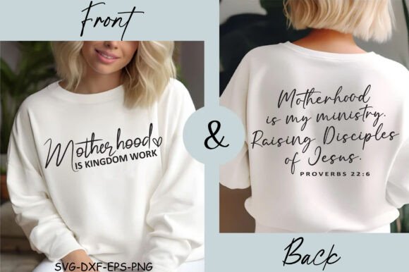 Motherhood Is My Ministry SVG: T-Shirt Designs