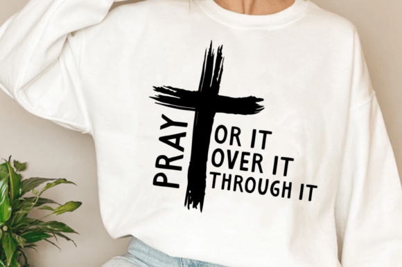 Pray on It Shirt SVG for T-Shirt Designs