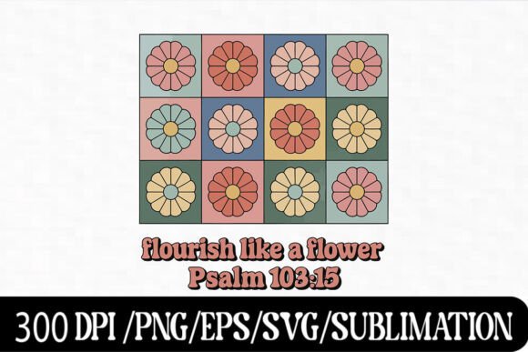 Retro Floral Christian SVG – Psalm 103 1