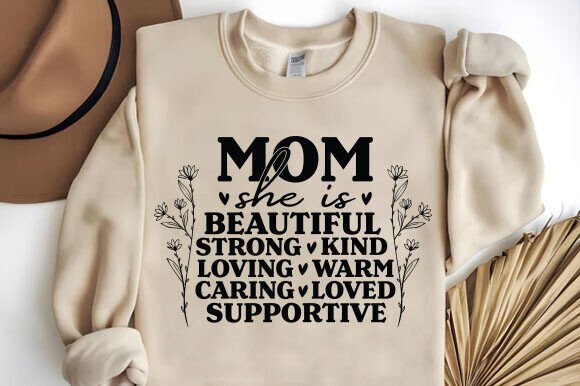 She is Mom Shirt SVG & T-Shirt Designs